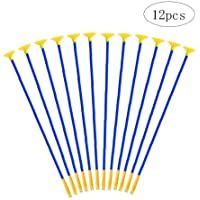 Disparo 12pcs Niños Tiro Con Arco Sucker Flecha Caza Segura Sucker Flechas De Plástico Fijado Flechas Arco Al Aire Libre…